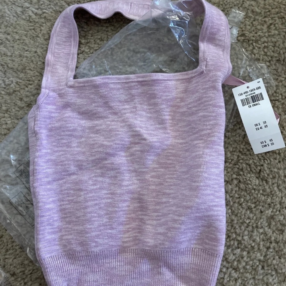 NWT Abercrombie & Fitch pink XXS halter top
